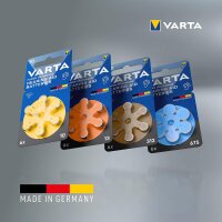 VARTA® Hörgerätebatterie Hearing Aid Batteries 10 (gelb) Blister 6