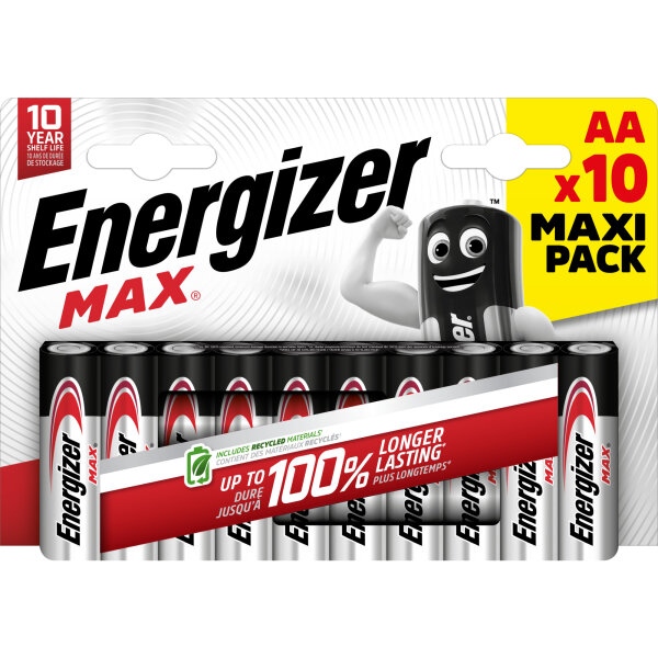 ENERGIZER® MAX Alkaline LR06 Mignon 1,5V 10er Blister